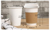 Image of 110 Pcs 12oz Disposable Takeaway Coffee Paper Cups Triple Wall Take Away w Lids