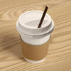 Image of 110 Pcs 12oz Disposable Takeaway Coffee Paper Cups Triple Wall Take Away w Lids