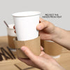 Image of 440 Pcs 12oz Disposable Takeaway Coffee Paper Cups Triple Wall Take Away w Lids