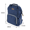 Image of Waterproof Mummy Nappy Diaper Bag Baby Travel Changing Nursing Backpack Blue