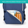 Image of Waterproof Mummy Nappy Diaper Bag Baby Travel Changing Nursing Backpack Blue