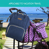 Image of Waterproof Mummy Nappy Diaper Bag Baby Travel Changing Nursing Backpack Blue