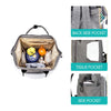Image of Waterproof Mummy Nappy Diaper Bag Baby Travel Changing Nursing Backpack Blue