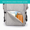 Image of Waterproof Mummy Nappy Diaper Bag Baby Travel Changing Nursing Backpack Grey