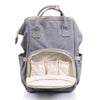 Image of Waterproof Mummy Nappy Diaper Bag Baby Travel Changing Nursing Backpack Grey
