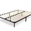 Image of Levede Metal Bed Frame Mattress Base with Timber Slats Air BnB Queen Size