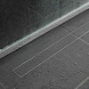 Image of 1200MM Stainless Steel Tile Insert Bathroom Shower Grate Drain Floor Linear