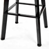 Image of 4x Levede Industrial Bar Stools Kitchen Stool Wooden Barstools Swivel Vintage
