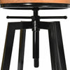 Image of 4x Levede Industrial Bar Stools Kitchen Stool Wooden Barstools Swivel Vintage
