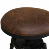 Image of 2x Levede Rustic Industrial Bar Stool Kitchen Stool Barstool Swivel Dining Chair