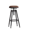 Image of 2x Levede Rustic Industrial Bar Stool Kitchen Stool Barstool Swivel Dining Chair