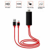 Image of 3 In 1 2M 8 Pin Lightning To HDMI Lead TV AV Cable Adapter For Iphone