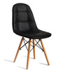 Image of Levede 4x Retro Replica Eames PU Leather Dining Chair Office Cafe Lounge Chairs