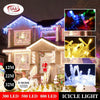 Image of 500 LED Curtain Fairy String Lights Wedding Outdoor Xmas Party Lights Warm White