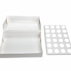 Image of 24 Holes Cupcake Boxes 5/20 Pk Window Face With Inserts Cake Boxes Board