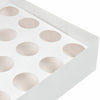 Image of 24 Holes Cupcake Boxes 5/20 Pk Window Face With Inserts Cake Boxes Board