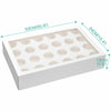 Image of 24 Holes Cupcake Boxes 5/20 Pk Window Face With Inserts Cake Boxes Board