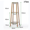 Image of 2/3/4 Tier Flower Pot Stand Wooden Indoor Plant Garden Planter Shelf Wood Rack