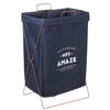 Image of Foldable X-Shape Laundry Baskets Collapsible Iron Hamper Denim Storage Bag