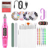 Image of 50 Pcs/Set Manicure Set Electric Nail Drill Machine Set with USB nail Sanding Pen Set Nail Stick Drill Kits