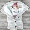 Image of Baby Hooded Swaddle Knit Wrap Blanket Warm Pram Pushchair Stroller Sleeping Bag