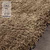 Image of Ultra Soft Anti Slip Rectangle Plush Shaggy Floor Rug Carpet in Taupe 60x220cm