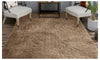 Image of Ultra Soft Anti Slip Rectangle Plush Shaggy Floor Rug Carpet in Taupe 90x150cm