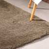 Image of Ultra Soft Anti Slip Rectangle Plush Shaggy Floor Rug Carpet in Taupe 90x150cm