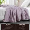 Image of DreamZ Microfibre All Season Bamboo Lightweight Quilt Duvet Queen Size Purple