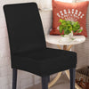 Image of 1x Stretch Elastic Chair Covers Dining Room Wedding Banquet Washable Black