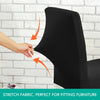 Image of 1x Stretch Elastic Chair Covers Dining Room Wedding Banquet Washable Black
