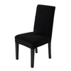 Image of 1x Stretch Elastic Chair Covers Dining Room Wedding Banquet Washable Black