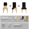 Image of 1x Stretch Elastic Chair Covers Dining Room Wedding Banquet Washable Black