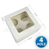 Image of 6 Holes Cupcake Boxes 20 Pk Window Face Cover Inserts Cake Boxes Boards