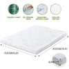 Image of DreamZ 8cm Thickness Cool Gel Memory Foam Mattress Topper Bamboo Fabric Double