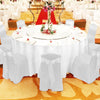 Image of 1 Pc 305cm White Round Fitted Tableclothes Hemmed Edges Trestle Event Wedding