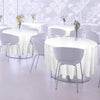 Image of 1 Pc 305cm White Round Fitted Tableclothes Hemmed Edges Trestle Event Wedding