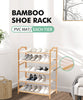 Image of Levede Bamboo Shoe Rack Storage Wooden Organizer Shelf Stand 5 Tiers Layers 70cm