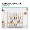 Image of Levede Bamboo Shoe Rack Storage Wooden Organizer Shelf Stand 5 Tiers Layers 90cm