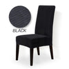 Image of 8x Stretch Corduroy Dining Chair Cover Seat Cover Protector Slipcovers Chocolate