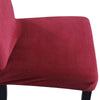 Image of 8x Stretch Corduroy Dining Chair Cover Seat Cover Protector Slipcovers Chocolate