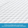 Image of DreamZ Fitted Waterproof Mattress Protectors Quilted Honeycomb Topper Covers Q