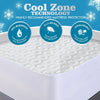 Image of DreamZ Fitted Waterproof Mattress Protectors Quilted Honeycomb Topper Covers Q