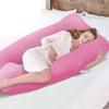 Image of Maternity Pregnancy Nursing Sleeping Body Pillow Support Feeding Baby Pink