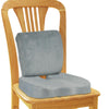 Image of Memory Foam Seat Cushion Lumbar Back Support Orthoped Office Pain Relief Grey