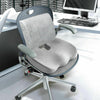 Image of Memory Foam Seat Cushion Lumbar Back Support Orthoped Office Pain Relief Grey