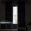 Image of Star Blockout Blackout Curtains 3 Layers Eyelet Pure Fabric Room Darkening