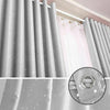 Image of Star Blockout Blackout Curtains 3 Layers Eyelet Pure Fabric Room Darkening