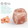 Image of 4x New Himalayan Salt Tealight Candle Holder Decor Natural Crystal Ionizer Home