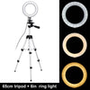 Image of LED Ring Light Lamp 6 Inch Dimmable Fill Light with Desktop Tripod Stand for Youtube Tiktok Makeup Live Stream Vlog
